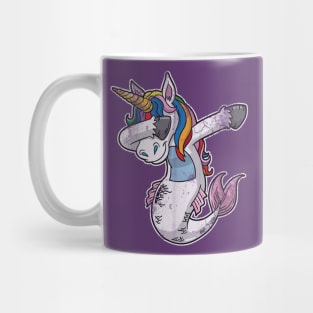 Dabbing Mermaid Unicorn Mug